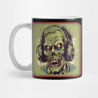 Zombie with headphones Mug